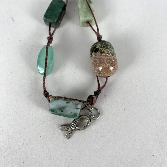 Three-Piece Necklace Set Glass Lava Stone Ceramic Beads Kiam & Premier Designs - Picture 7 of 11